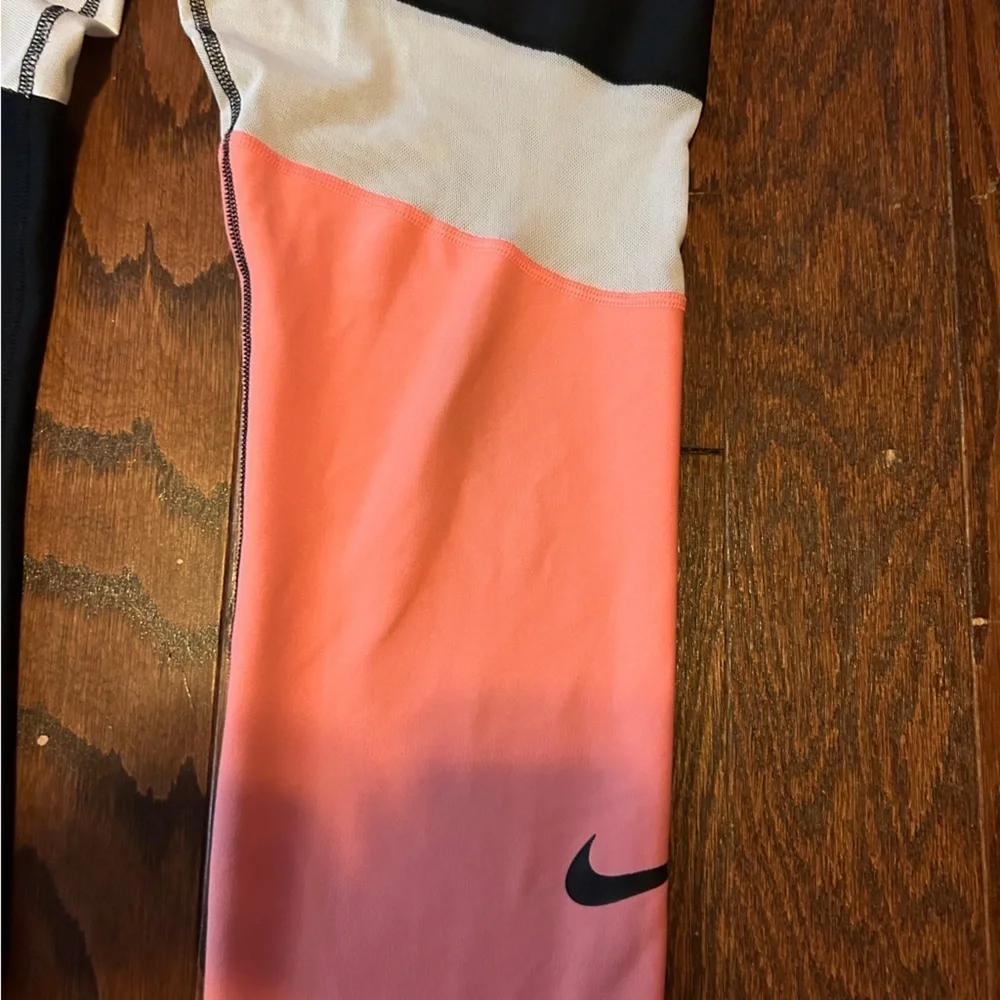 Nike color block  mesh leggings